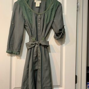 Viscose army green dress.